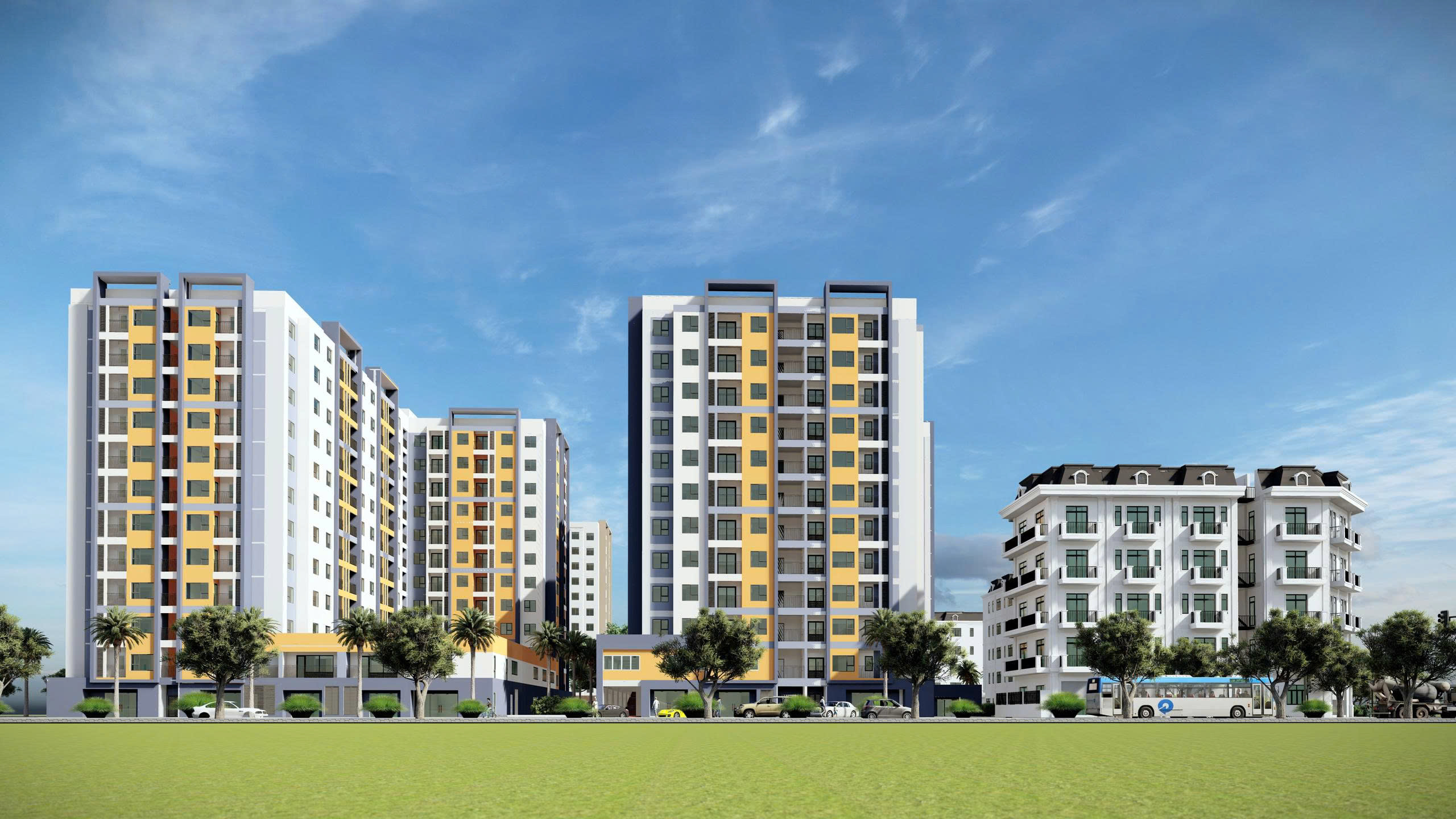 Mặt đứng của dự án